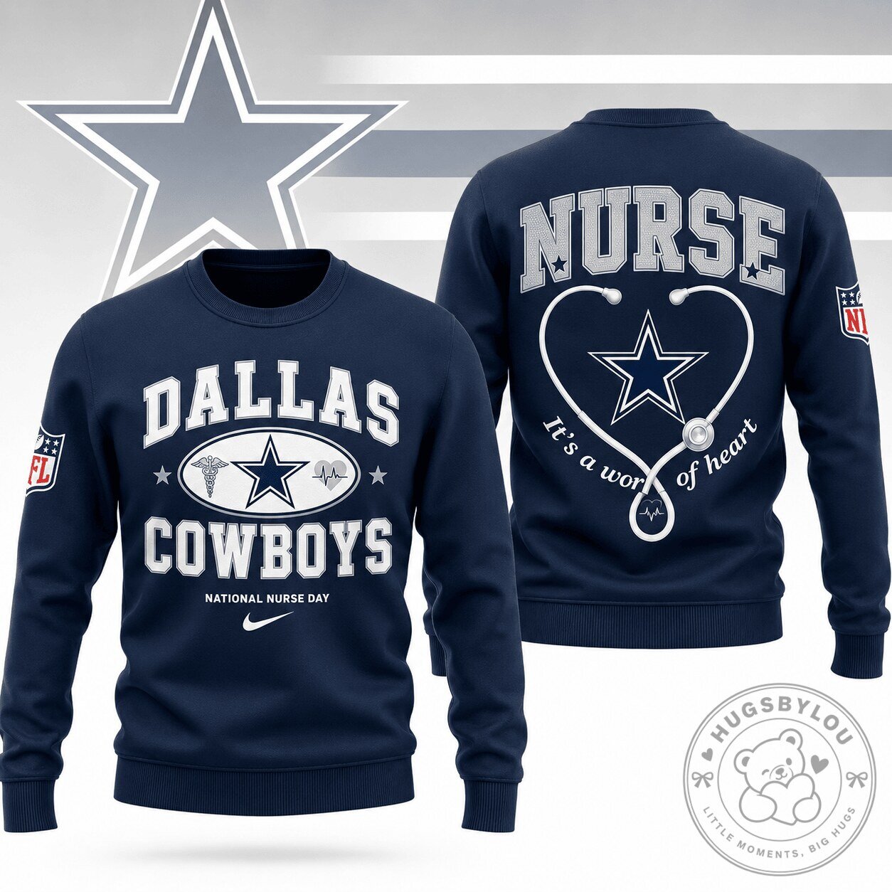 Dallas Cowboys National Nurse Day Football Team Fan Sweatshirt