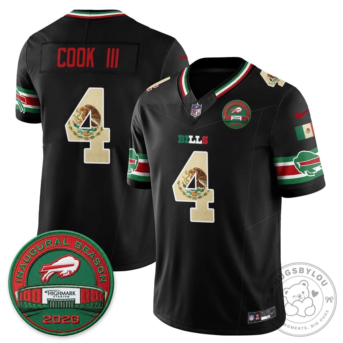 Buffalo Bills Josh Allen Mexico Edition Inaugural Season Football Jersey 53 Buffalo Bills Josh Allen Mexico Edition Inaugural Season Football Jersey