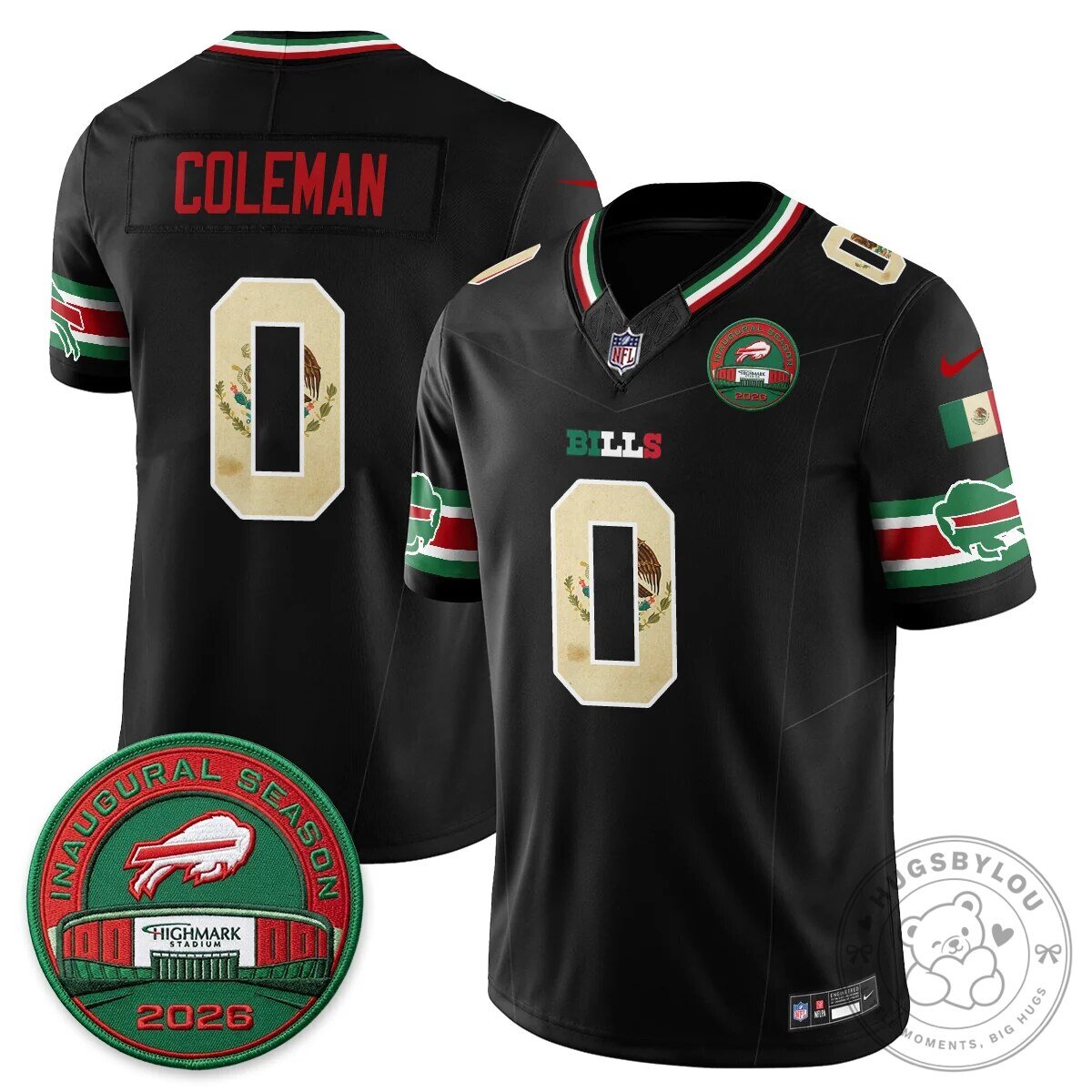 Buffalo Bills Josh Allen Mexico Edition Inaugural Season Football Jersey 54 Buffalo Bills Josh Allen Mexico Edition Inaugural Season Football Jersey