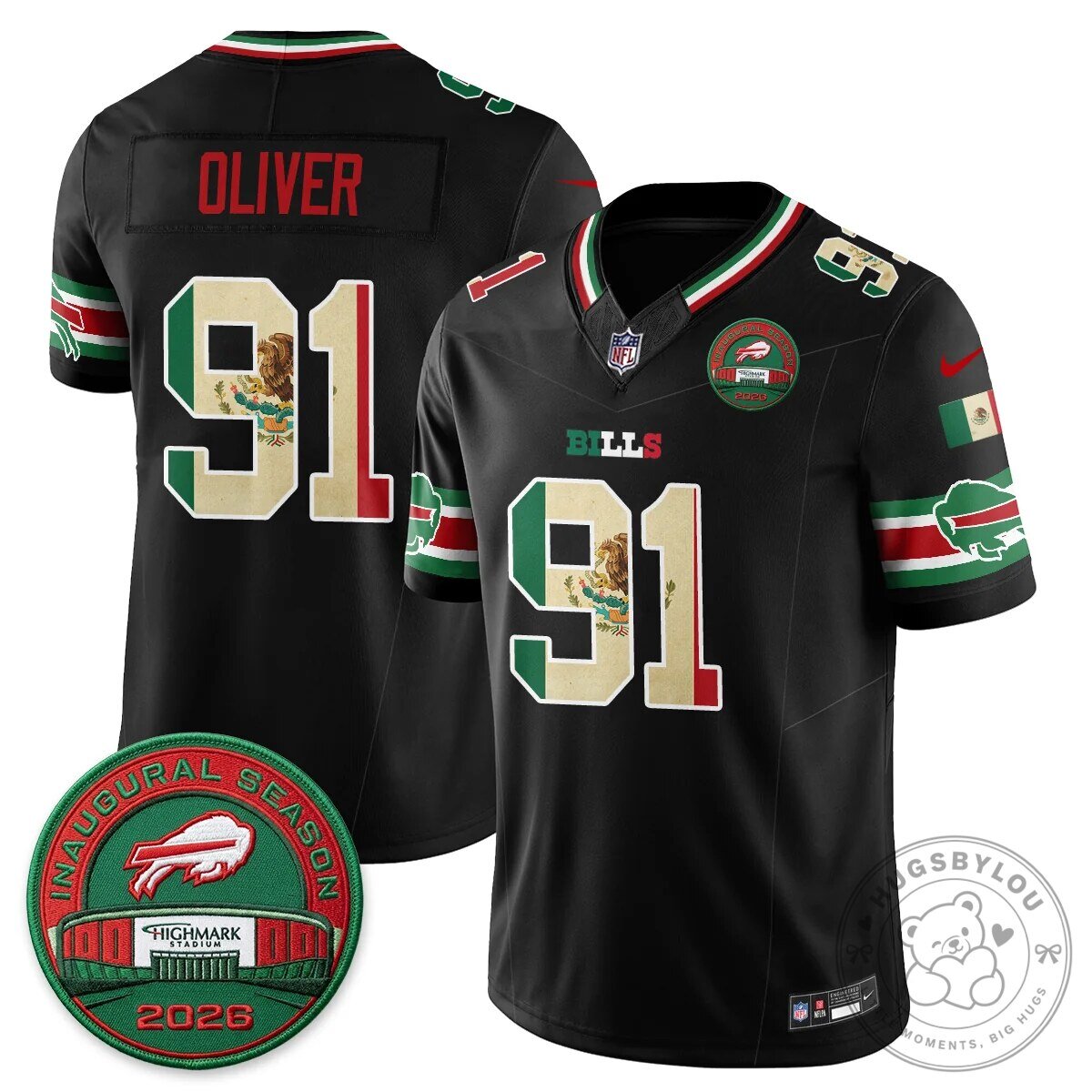 Buffalo Bills Josh Allen Mexico Edition Inaugural Season Football Jersey 58 Buffalo Bills Josh Allen Mexico Edition Inaugural Season Football Jersey