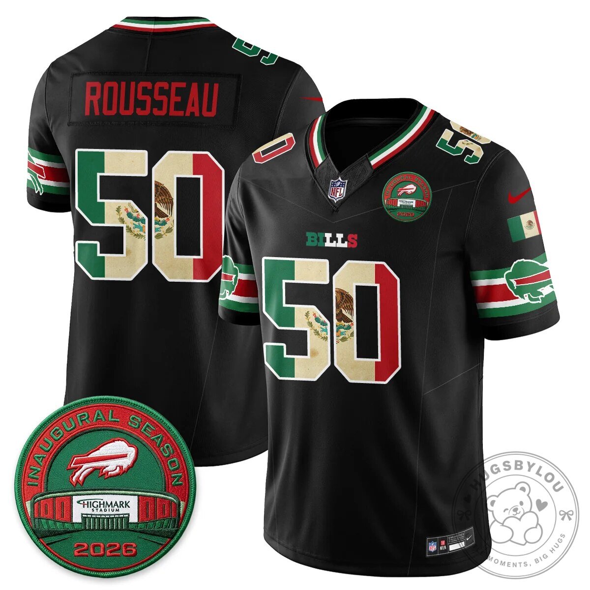 Buffalo Bills Josh Allen Mexico Edition Inaugural Season Football Jersey 59 Buffalo Bills Josh Allen Mexico Edition Inaugural Season Football Jersey