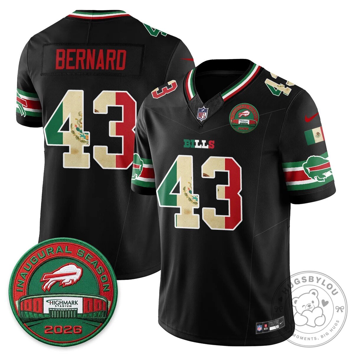 Buffalo Bills Josh Allen Mexico Edition Inaugural Season Football Jersey 60 Buffalo Bills Josh Allen Mexico Edition Inaugural Season Football Jersey
