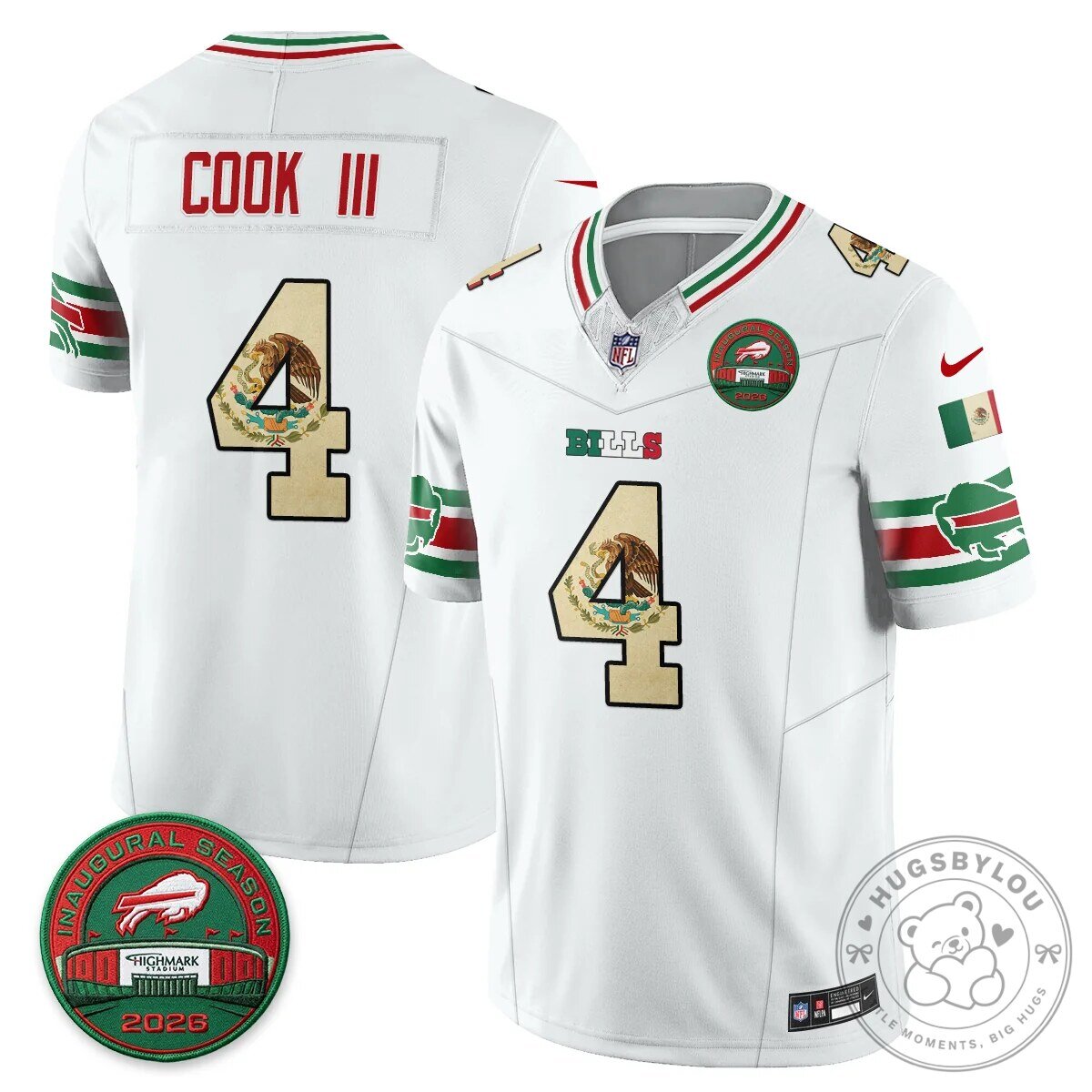 Buffalo Bills Josh Allen Mexico Edition Inaugural Season Football Jersey 63 Buffalo Bills Josh Allen Mexico Edition Inaugural Season Football Jersey