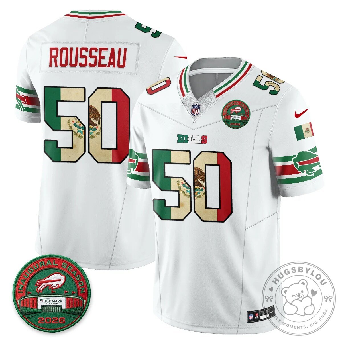 Buffalo Bills Josh Allen Mexico Edition Inaugural Season Football Jersey 69 Buffalo Bills Josh Allen Mexico Edition Inaugural Season Football Jersey
