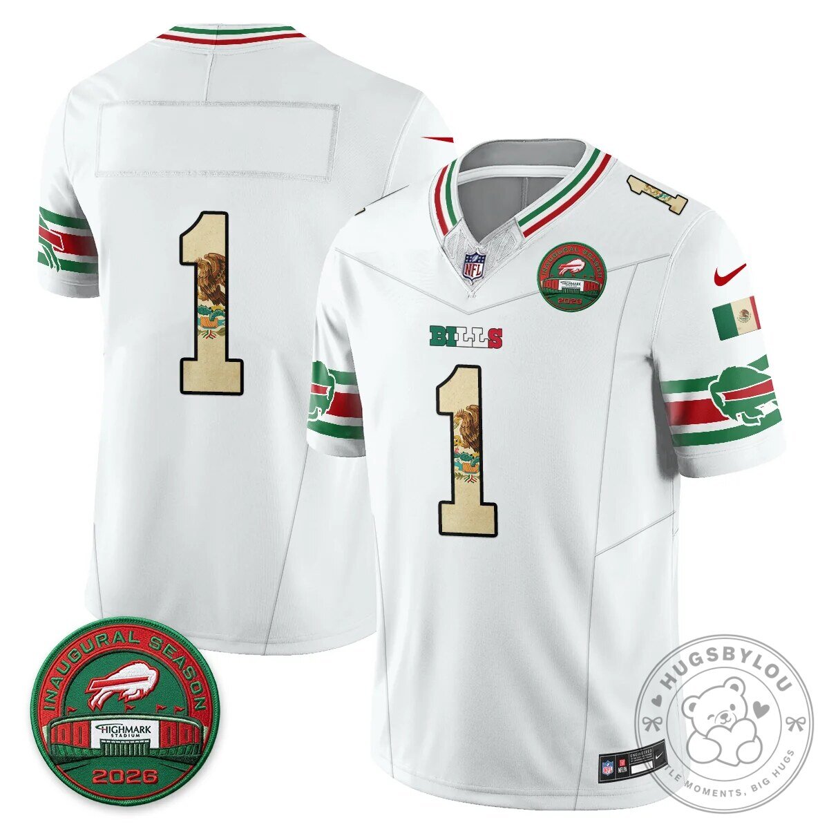 Buffalo Bills Josh Allen Mexico Edition Inaugural Season Football Jersey 71 Buffalo Bills Josh Allen Mexico Edition Inaugural Season Football Jersey