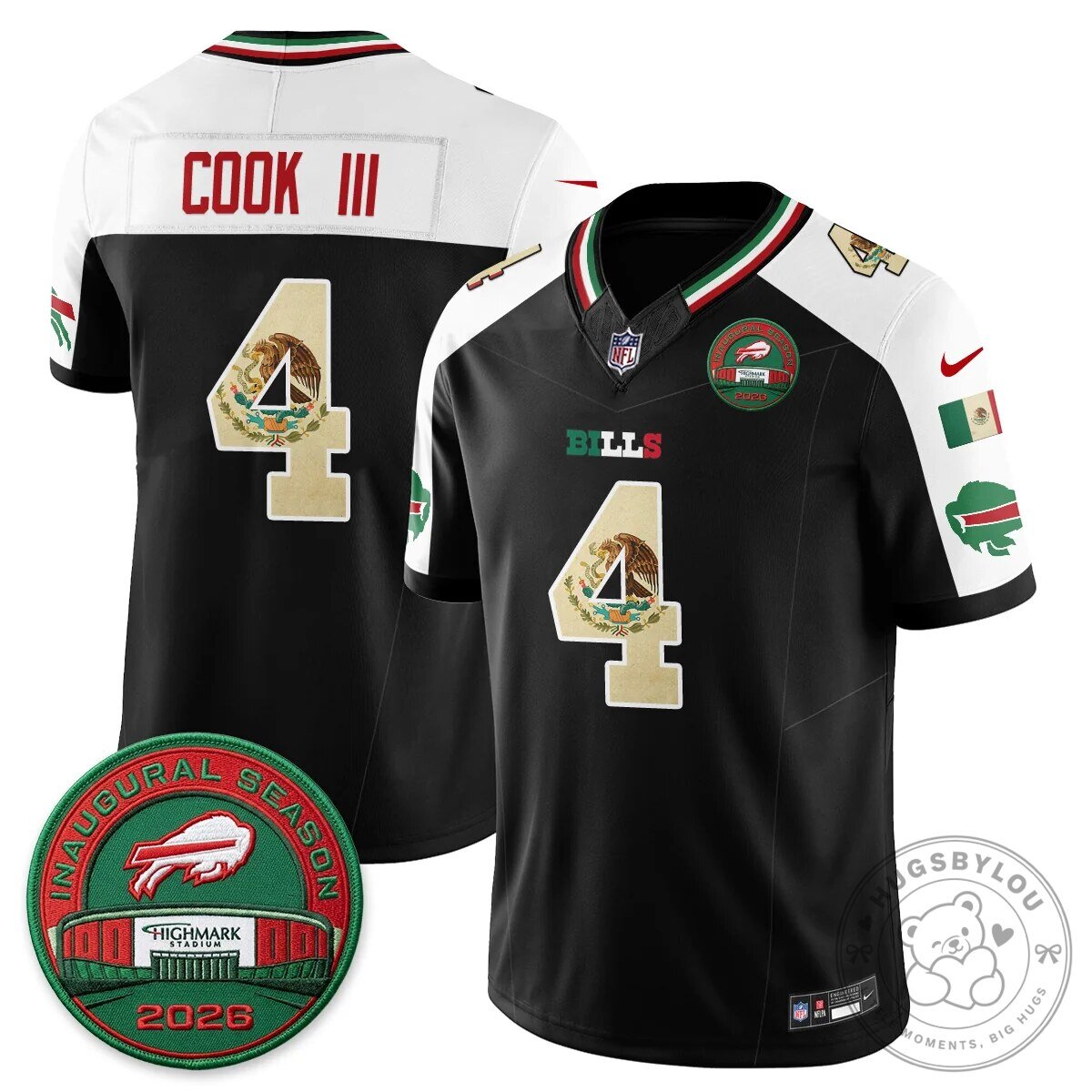 Buffalo Bills Josh Allen Mexico Edition Inaugural Season Football Jersey 73 Buffalo Bills Josh Allen Mexico Edition Inaugural Season Football Jersey