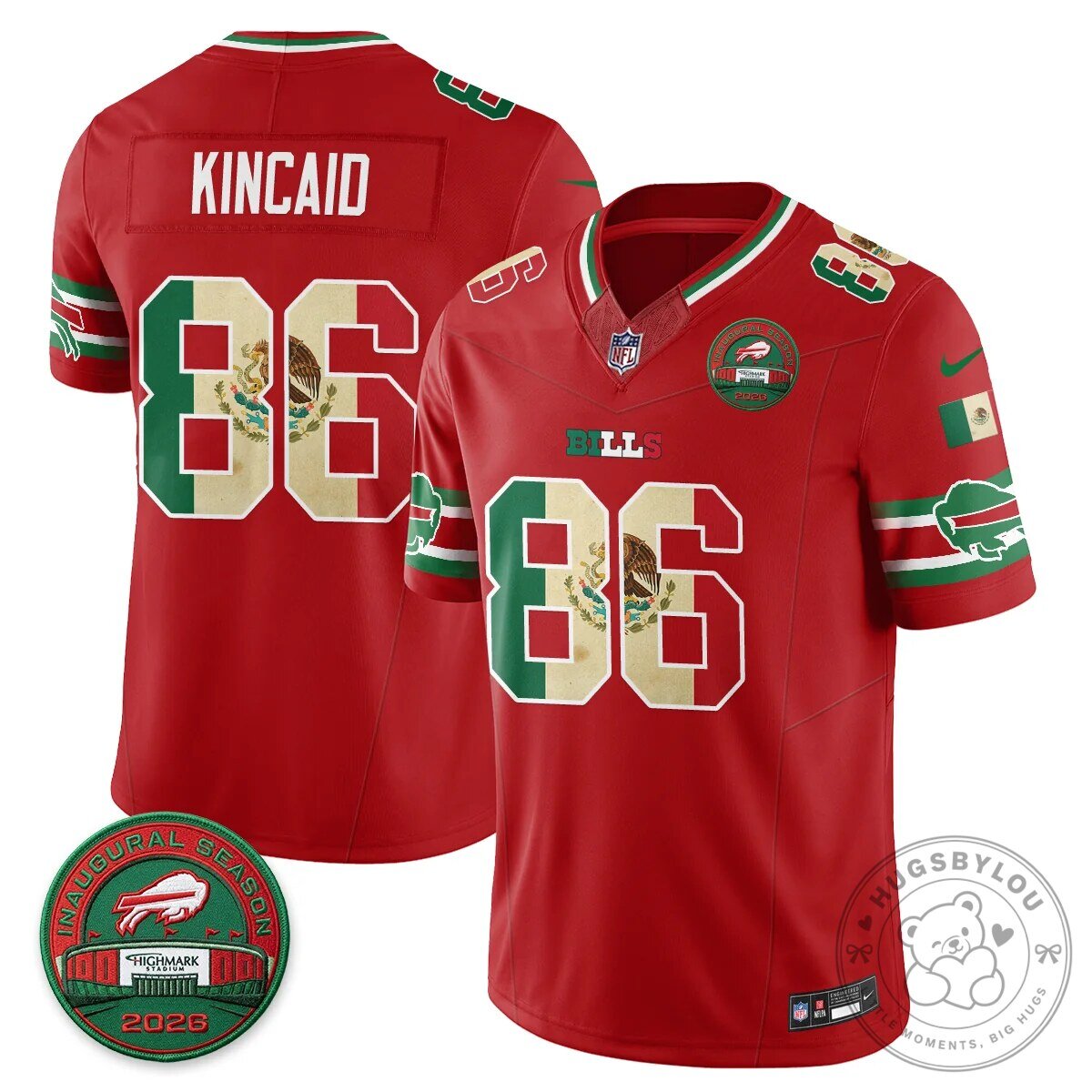 Buffalo Bills Josh Allen Mexico Edition Inaugural Season Football Jersey 84 Buffalo Bills Josh Allen Mexico Edition Inaugural Season Football Jersey