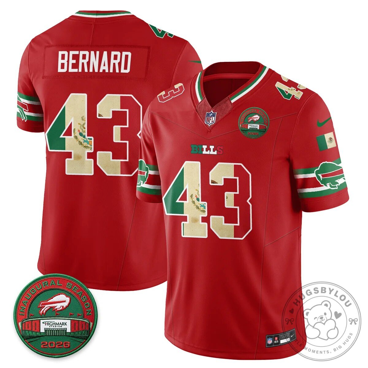 Buffalo Bills Josh Allen Mexico Edition Inaugural Season Football Jersey 88 Buffalo Bills Josh Allen Mexico Edition Inaugural Season Football Jersey