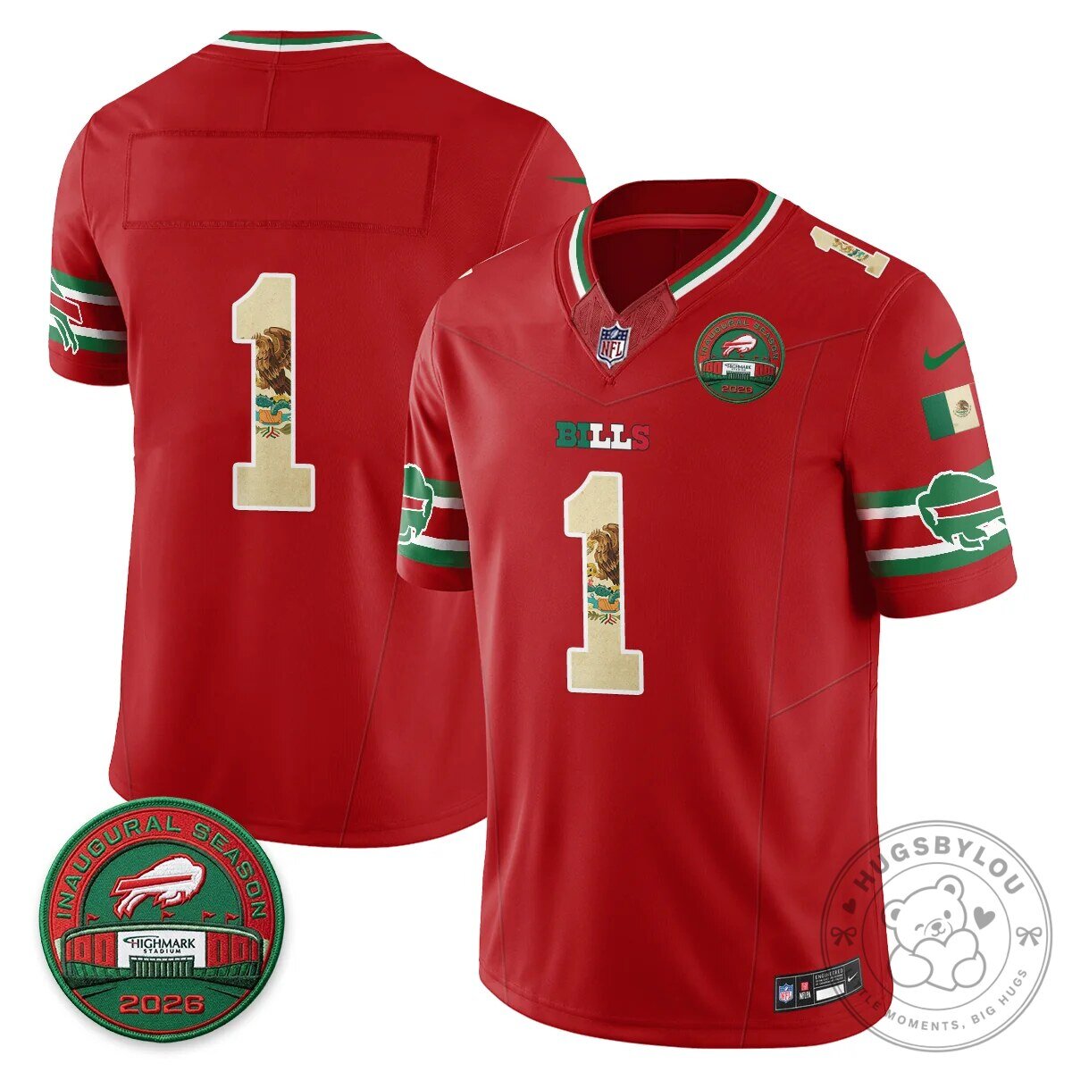 Buffalo Bills Josh Allen Mexico Edition Inaugural Season Football Jersey 89 Buffalo Bills Josh Allen Mexico Edition Inaugural Season Football Jersey