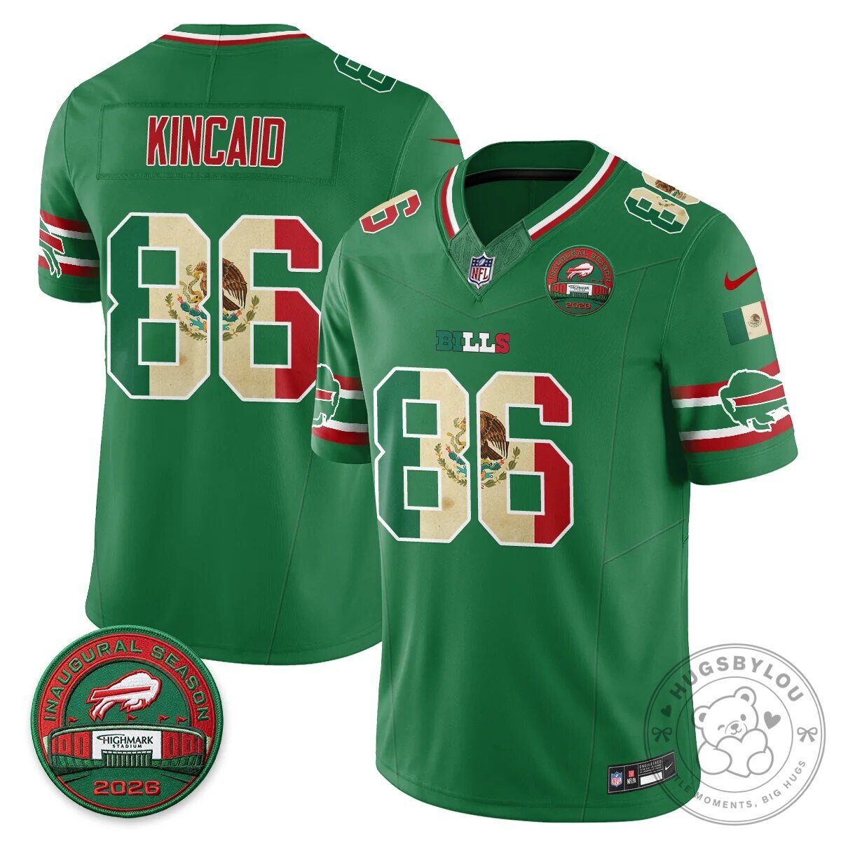 Buffalo Bills Josh Allen Mexico Edition Inaugural Season Football Jersey 93 Buffalo Bills Josh Allen Mexico Edition Inaugural Season Football Jersey