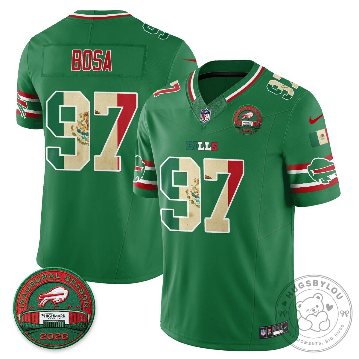 Buffalo Bills Josh Allen Mexico Edition Inaugural Season Football Jersey 94 Buffalo Bills Josh Allen Mexico Edition Inaugural Season Football Jersey