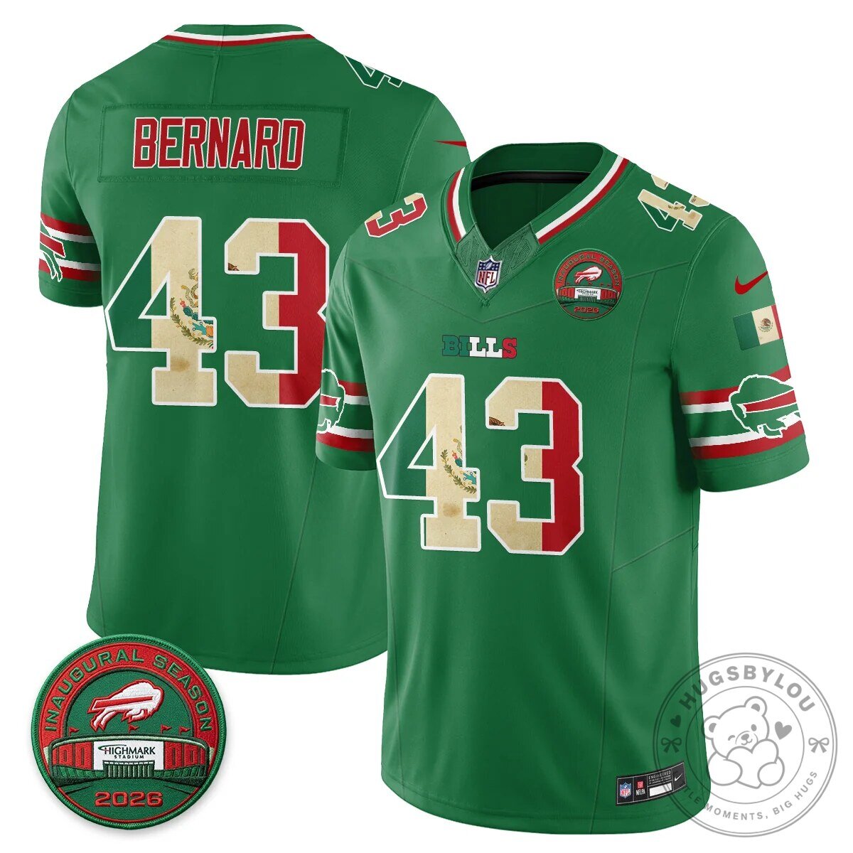 Buffalo Bills Josh Allen Mexico Edition Inaugural Season Football Jersey 98 Buffalo Bills Josh Allen Mexico Edition Inaugural Season Football Jersey