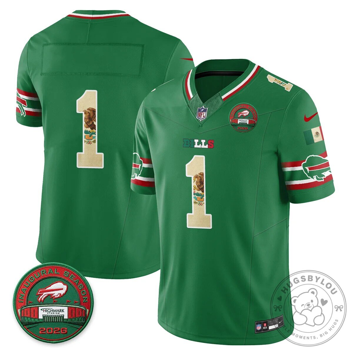 Buffalo Bills Josh Allen Mexico Edition Inaugural Season Football Jersey 99 Buffalo Bills Josh Allen Mexico Edition Inaugural Season Football Jersey