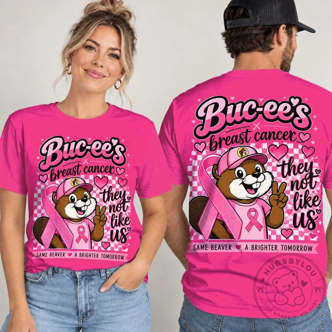 Buc-ee's Breast Cancer Awareness Pink Ribbon Beaver T-Shirt
