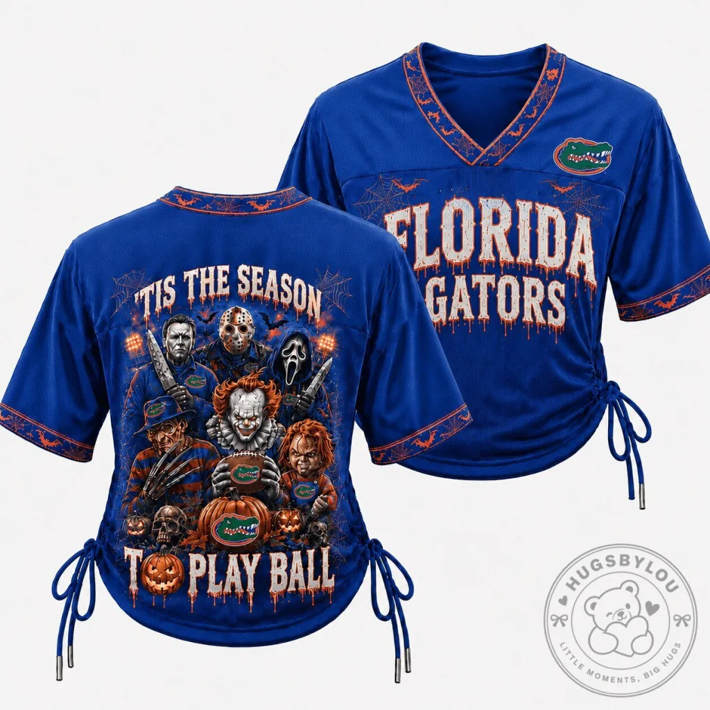 Florida Gators Halloween Horror Movie Characters Football Jersey 22 Florida Gators Halloween Horror Movie Characters Football Jersey