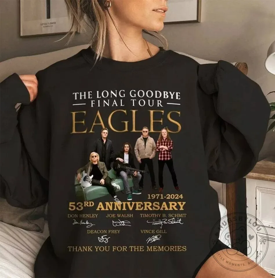 Eagles The Long Goodbye Final Tour 53rd Anniversary Thank You For The Memories Sweatshirt