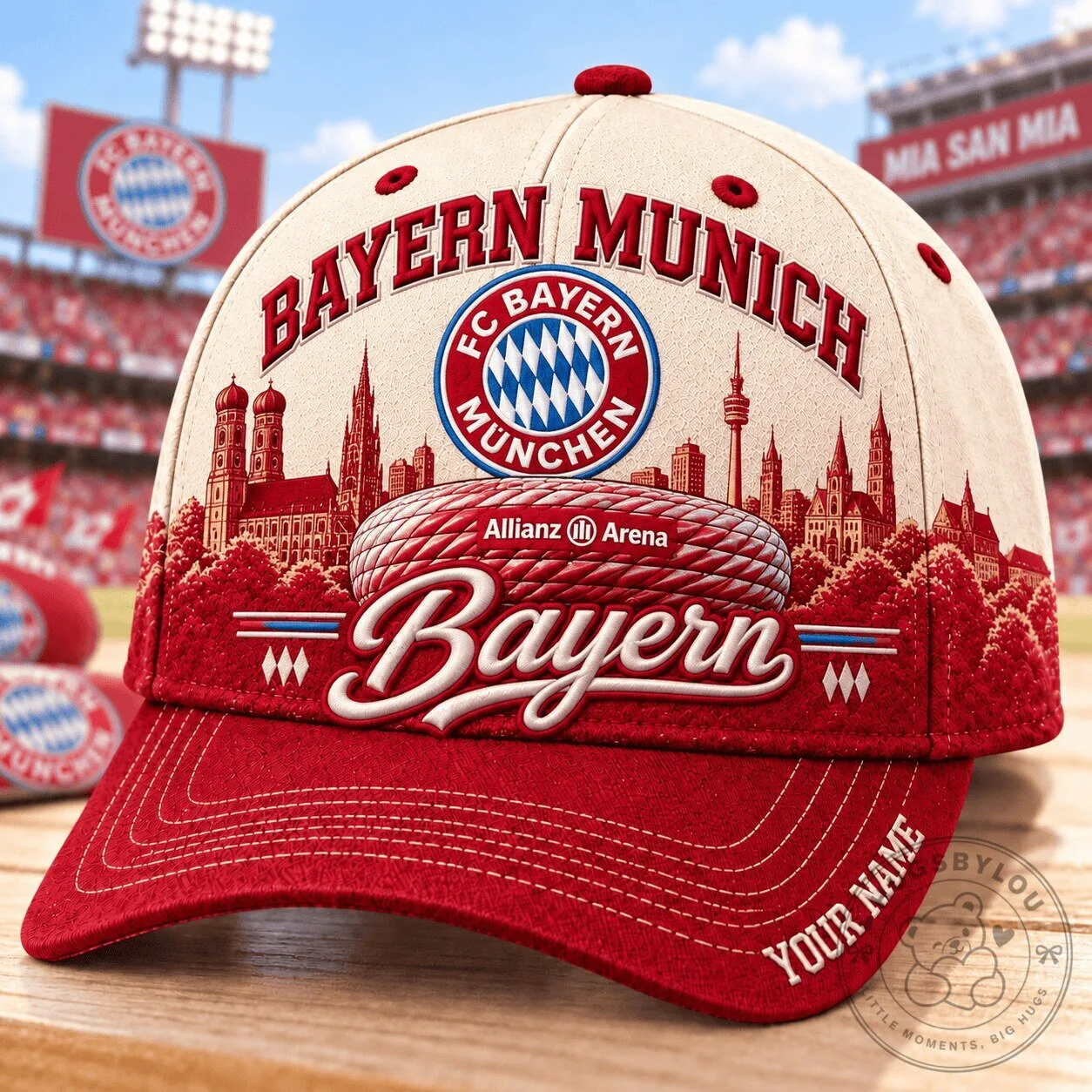 Bayern Munich Football Club Allianz Arena Custom Name Baseball Cap Hat