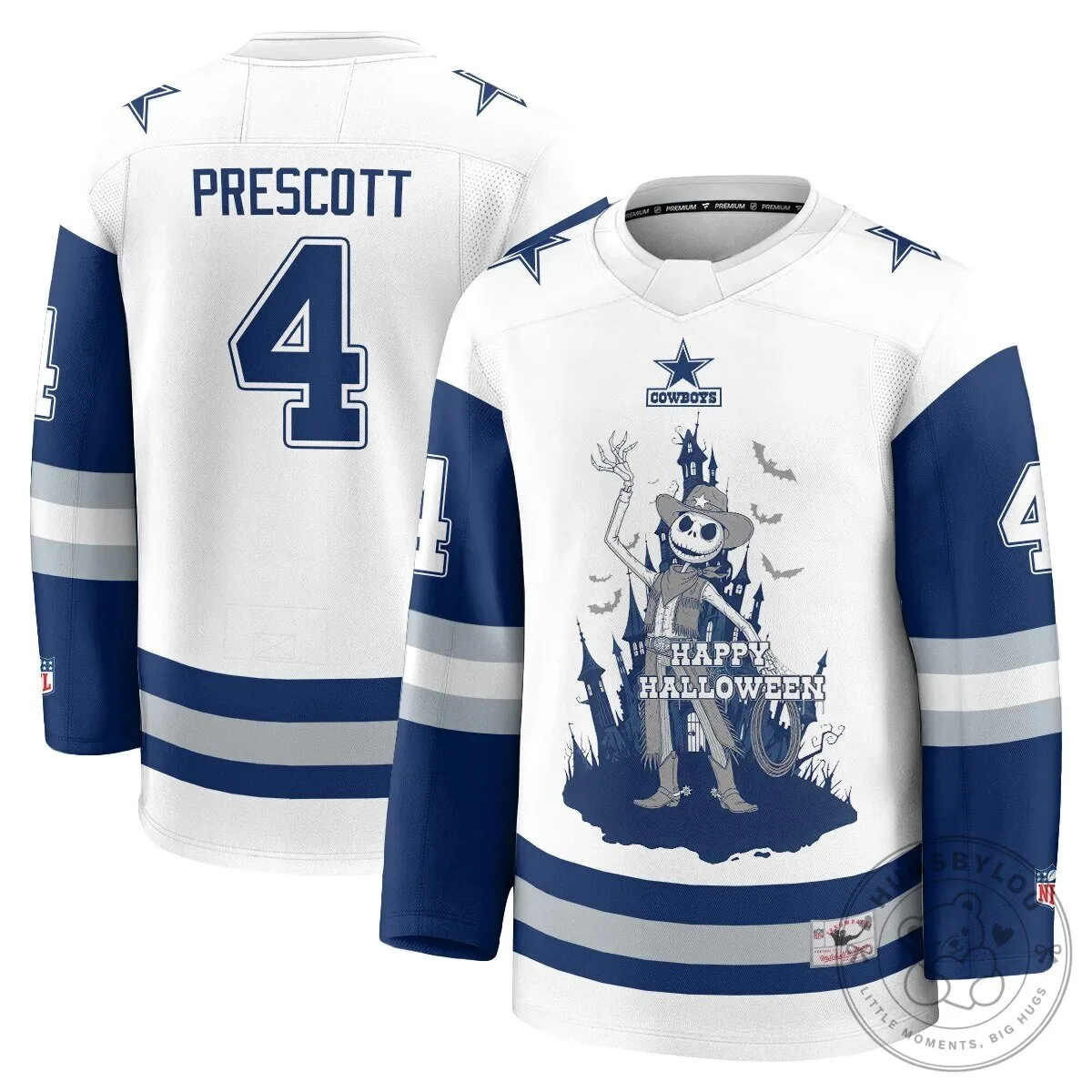 Dallas Cowboys CeeDee Lamb Halloween Nightmare Before Christmas Hockey Jersey 38 Dallas Cowboys CeeDee Lamb Halloween Nightmare Before Christmas Hockey Jersey