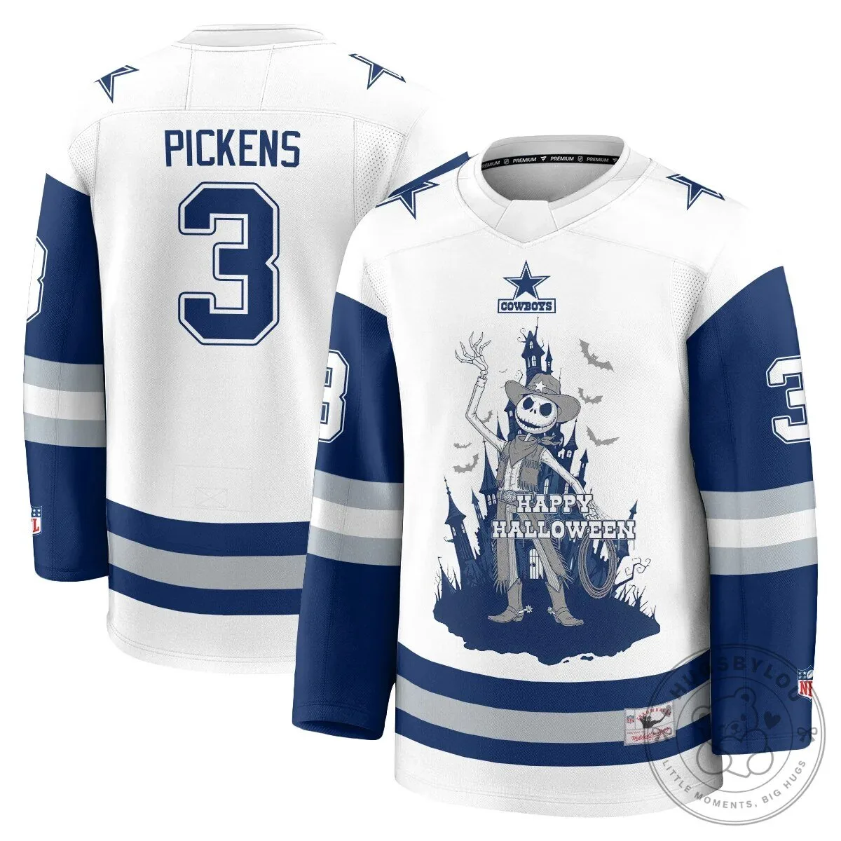 Dallas Cowboys CeeDee Lamb Halloween Nightmare Before Christmas Hockey Jersey 39 Dallas Cowboys CeeDee Lamb Halloween Nightmare Before Christmas Hockey Jersey