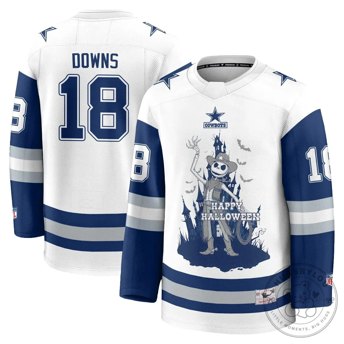Dallas Cowboys CeeDee Lamb Halloween Nightmare Before Christmas Hockey Jersey 40 Dallas Cowboys CeeDee Lamb Halloween Nightmare Before Christmas Hockey Jersey