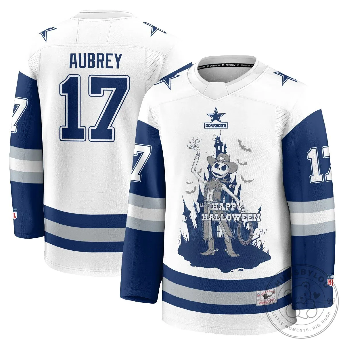 Dallas Cowboys CeeDee Lamb Halloween Nightmare Before Christmas Hockey Jersey 42 Dallas Cowboys CeeDee Lamb Halloween Nightmare Before Christmas Hockey Jersey