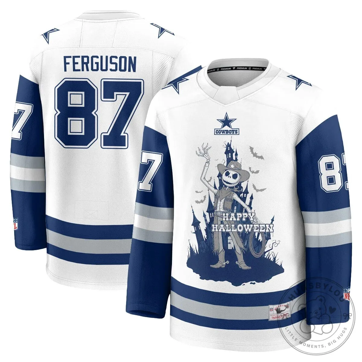Dallas Cowboys CeeDee Lamb Halloween Nightmare Before Christmas Hockey Jersey 43 Dallas Cowboys CeeDee Lamb Halloween Nightmare Before Christmas Hockey Jersey