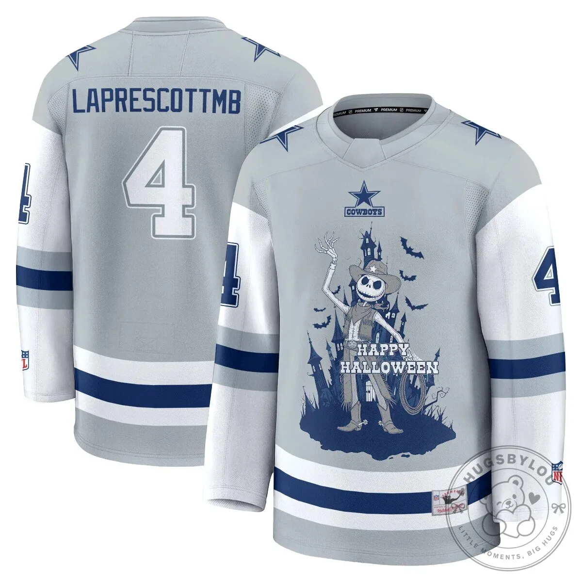 Dallas Cowboys CeeDee Lamb Halloween Nightmare Before Christmas Hockey Jersey 50 Dallas Cowboys CeeDee Lamb Halloween Nightmare Before Christmas Hockey Jersey