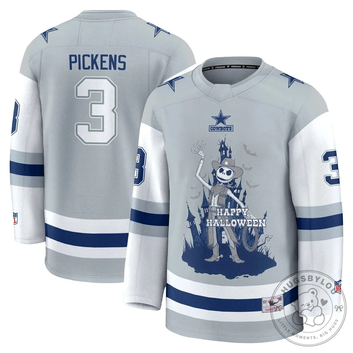 Dallas Cowboys CeeDee Lamb Halloween Nightmare Before Christmas Hockey Jersey 51 Dallas Cowboys CeeDee Lamb Halloween Nightmare Before Christmas Hockey Jersey