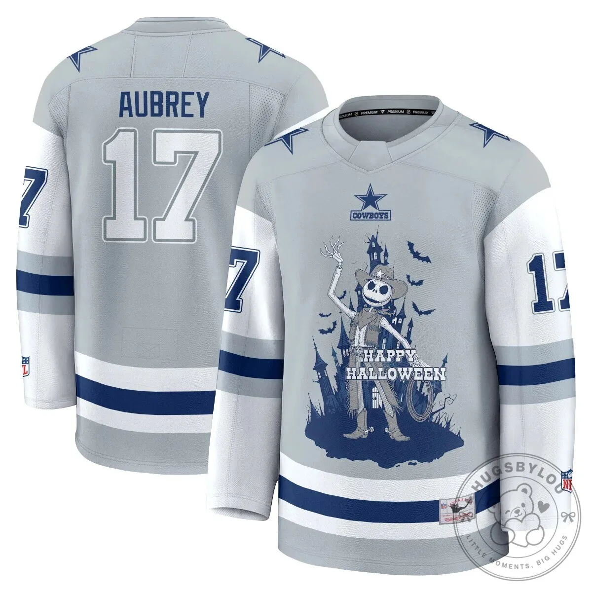 Dallas Cowboys CeeDee Lamb Halloween Nightmare Before Christmas Hockey Jersey 54 Dallas Cowboys CeeDee Lamb Halloween Nightmare Before Christmas Hockey Jersey