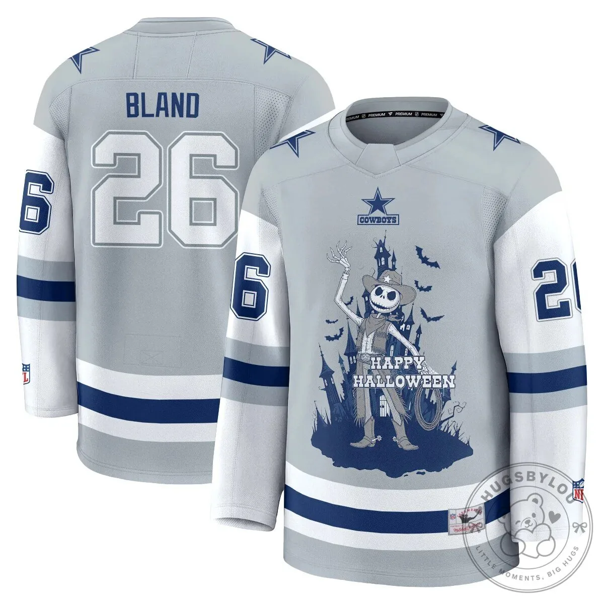 Dallas Cowboys CeeDee Lamb Halloween Nightmare Before Christmas Hockey Jersey 56 Dallas Cowboys CeeDee Lamb Halloween Nightmare Before Christmas Hockey Jersey