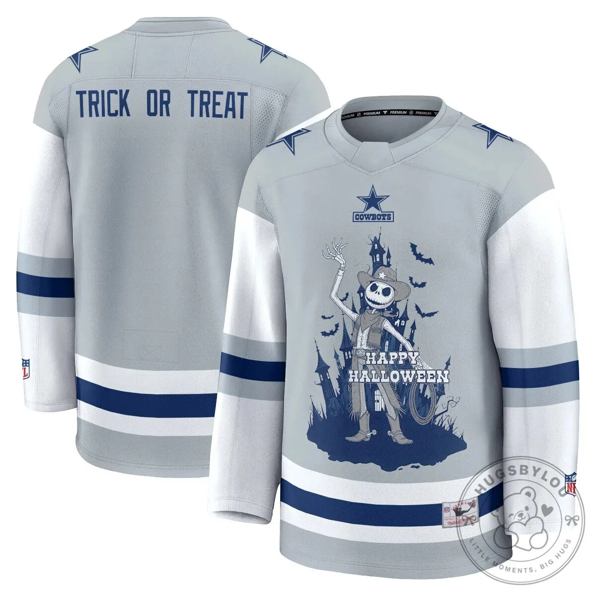 Dallas Cowboys CeeDee Lamb Halloween Nightmare Before Christmas Hockey Jersey 59 Dallas Cowboys CeeDee Lamb Halloween Nightmare Before Christmas Hockey Jersey
