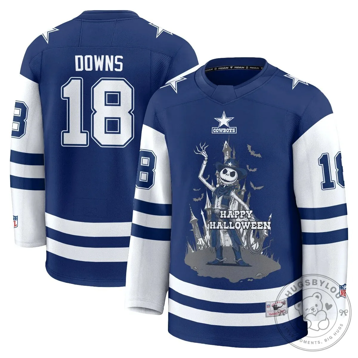 Dallas Cowboys CeeDee Lamb Halloween Nightmare Before Christmas Hockey Jersey 63 Dallas Cowboys CeeDee Lamb Halloween Nightmare Before Christmas Hockey Jersey