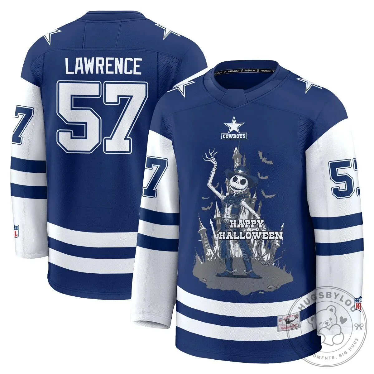 Dallas Cowboys CeeDee Lamb Halloween Nightmare Before Christmas Hockey Jersey 64 Dallas Cowboys CeeDee Lamb Halloween Nightmare Before Christmas Hockey Jersey