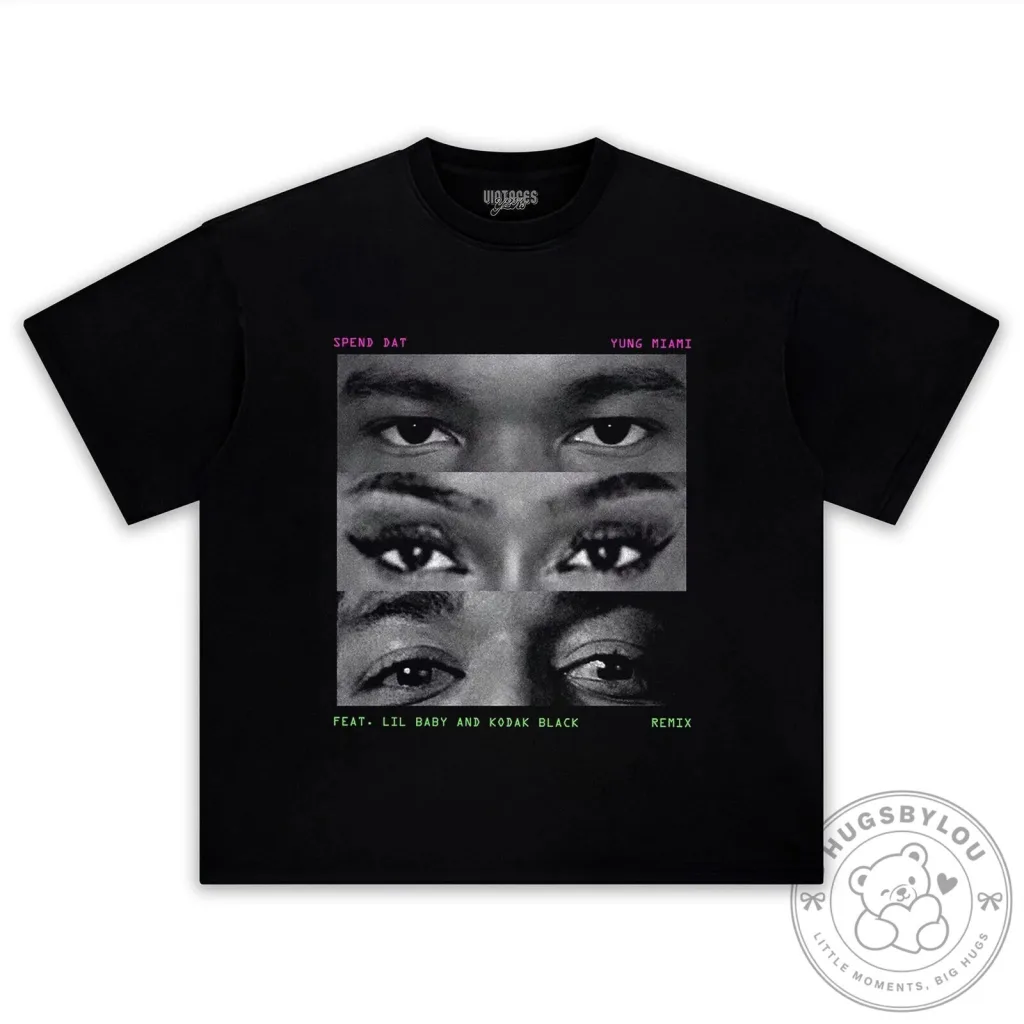 Spend Dat Remix Yung Miami Lil Baby Kodak Black Album Cover T-Shirt Spend Dat Remix Yung Miami Lil Baby Kodak Black Album Cover T-Shirt