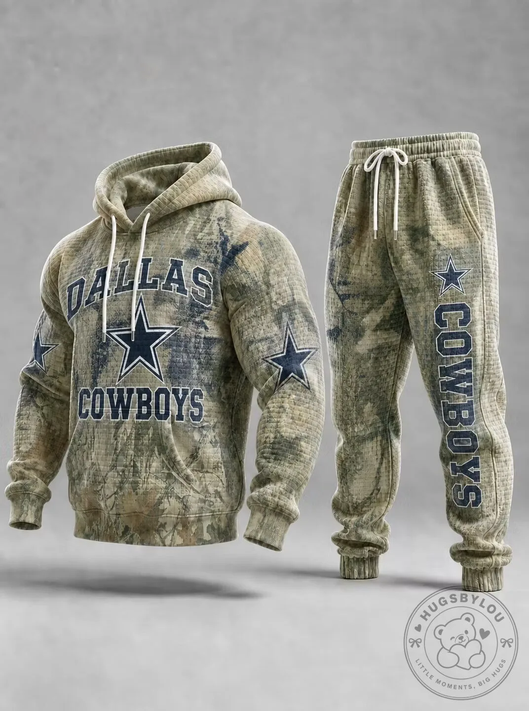 Camouflage Hoodie and Pants Set featuring the Dallas Cowboys