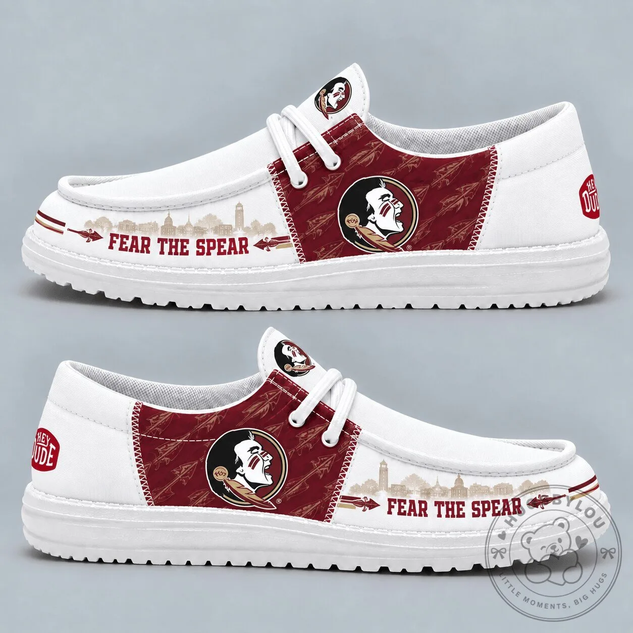Florida State Seminoles Fear The Spear Football Team Fan Slip-on Shoes