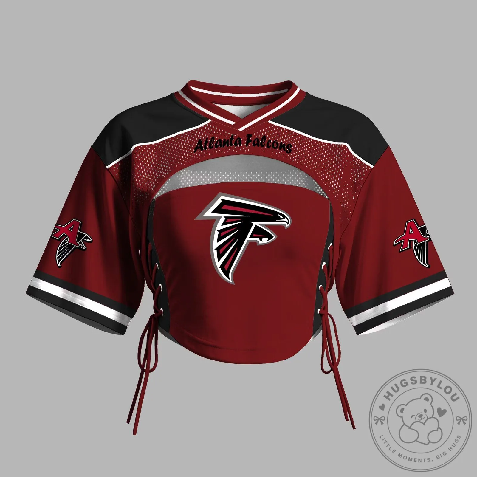 Atlanta Falcons Women's Cropped Football Jersey Top
