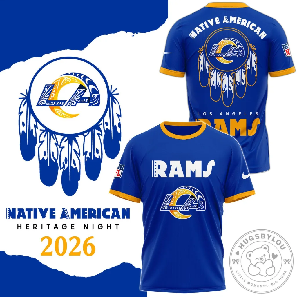 Los Angeles Rams Native American Heritage Night Blue Football Jersey Los Angeles Rams Native American Heritage Night Blue Football Jersey