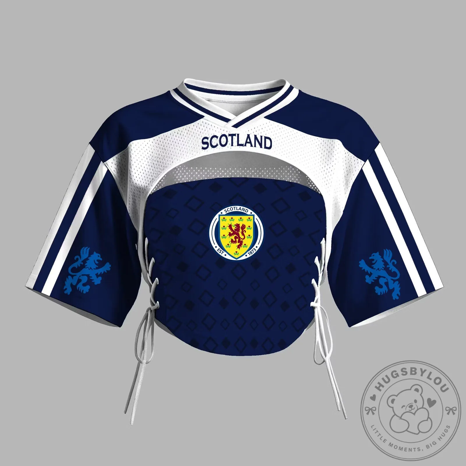 Scotland National Football Team Cropped Short-Sleeve Jersey