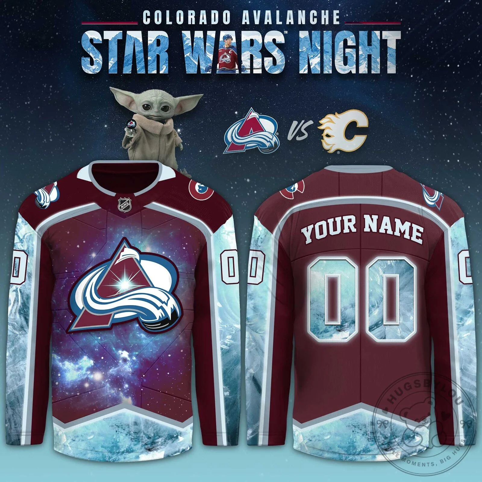 Colorado Avalanche Star Wars Night Custom Hockey Jersey