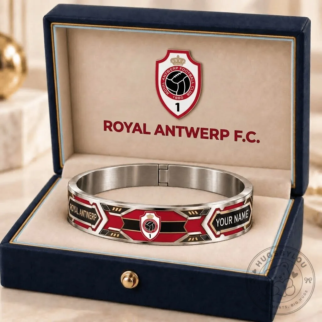 Royal Antwerp Football Club Personalized Bracelet with Custom Name 1 Royal Antwerp Football Club Personalized Bracelet with Custom Name