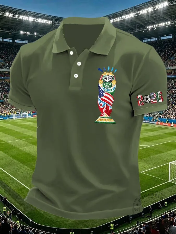 Mexico Soccer United States Canada 2026 World Cup Polo Shirt 7 Mexico Soccer United States Canada 2026 World Cup Polo Shirt