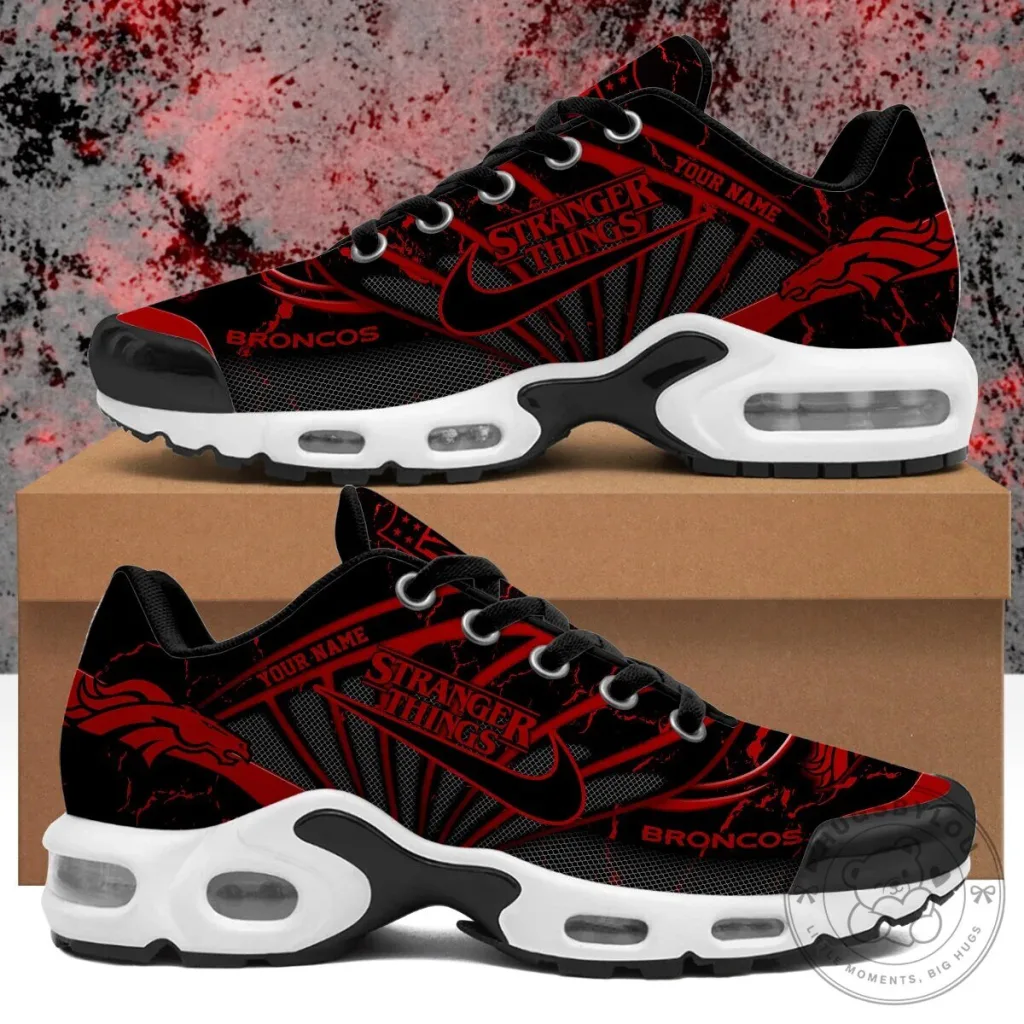 Stranger Things Denver Broncos Personalized Air Max Shoes Stranger Things Denver Broncos Personalized Air Max Shoes