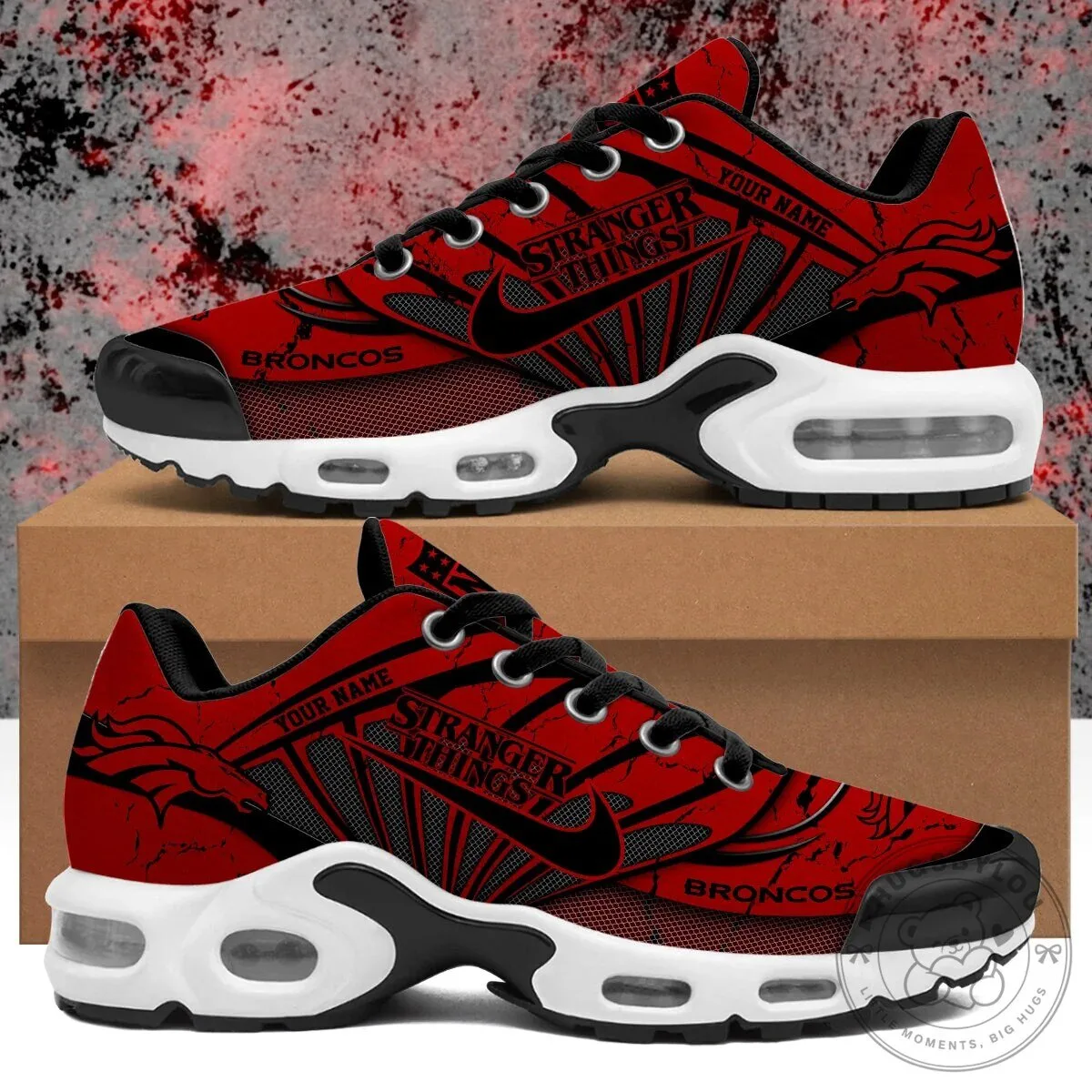 Stranger Things Denver Broncos Personalized Air Max Shoes 7 Stranger Things Denver Broncos Personalized Air Max Shoes