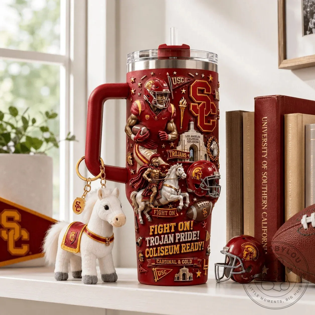 University of Southern California Trojans Football Team Tumbler with Handle 7 University of Southern California Trojans Football Team Tumbler with Handle
