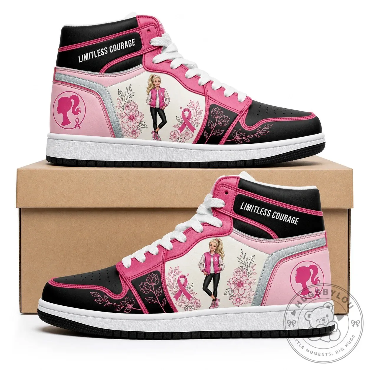 Snoopy Breast Cancer Awareness Pink Ribbon Stronger Together High Top Shoes 16 Snoopy Breast Cancer Awareness Pink Ribbon Stronger Together High Top Shoes