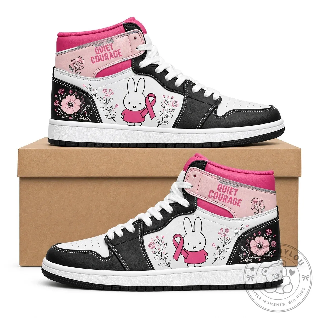 Snoopy Breast Cancer Awareness Pink Ribbon Stronger Together High Top Shoes 18 Snoopy Breast Cancer Awareness Pink Ribbon Stronger Together High Top Shoes