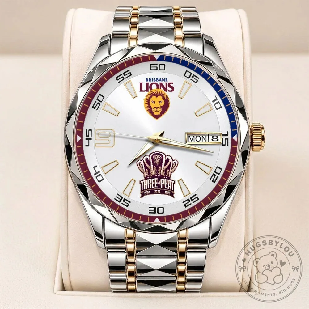 Brisbane Lions Australian Football League Premiers Three-Peat Luxury Quartz Watch