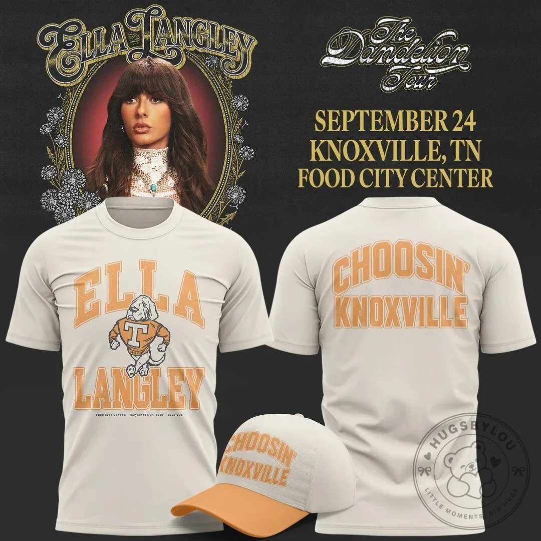 2026 Knoxville Tennessee Volunteers T-Shirt for Ella Langley’s Dandelion Tour 2 2026 Knoxville Tennessee Volunteers T-Shirt for Ella Langley’s Dandelion Tour