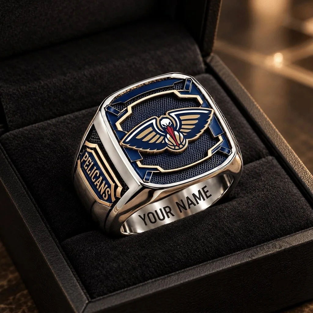 New Orleans Pelicans NBA Custom Engraved Fan Championship Ring
